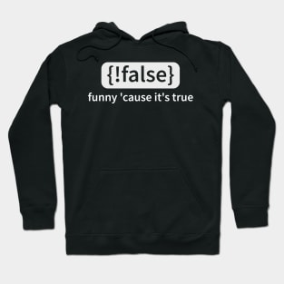 IT Source Code Not False True Humor Gift Hoodie